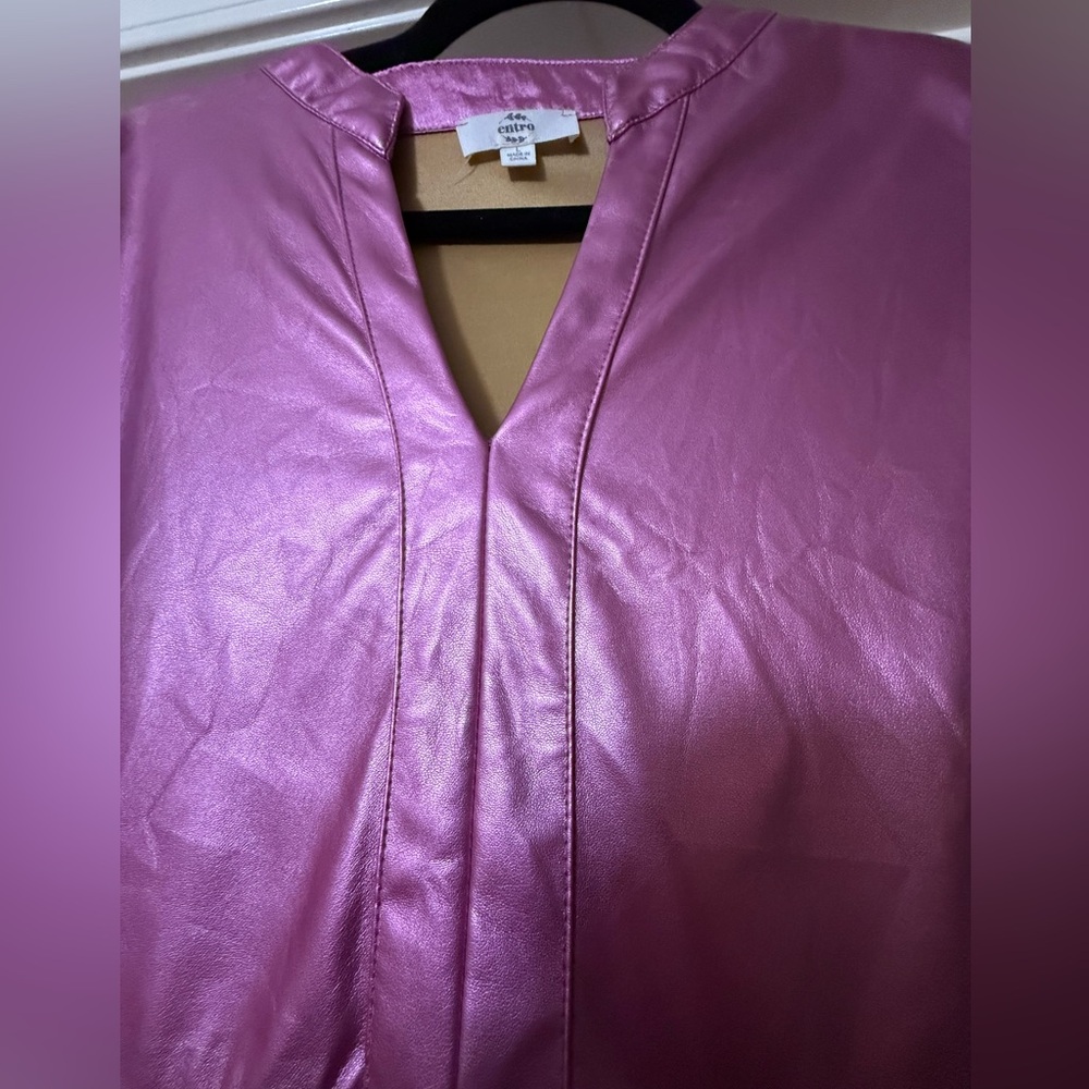 entro Metallic Rose Ruffle-Sleeve Tiered Mini Dress - Picture 5 of 10